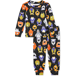 Toddler 2 Piece and Kids, Sibling Matching, Halloween Pajama Sets, Cotton