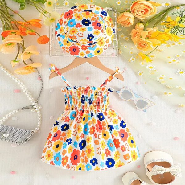 Baby Dress with Cap - Image 2