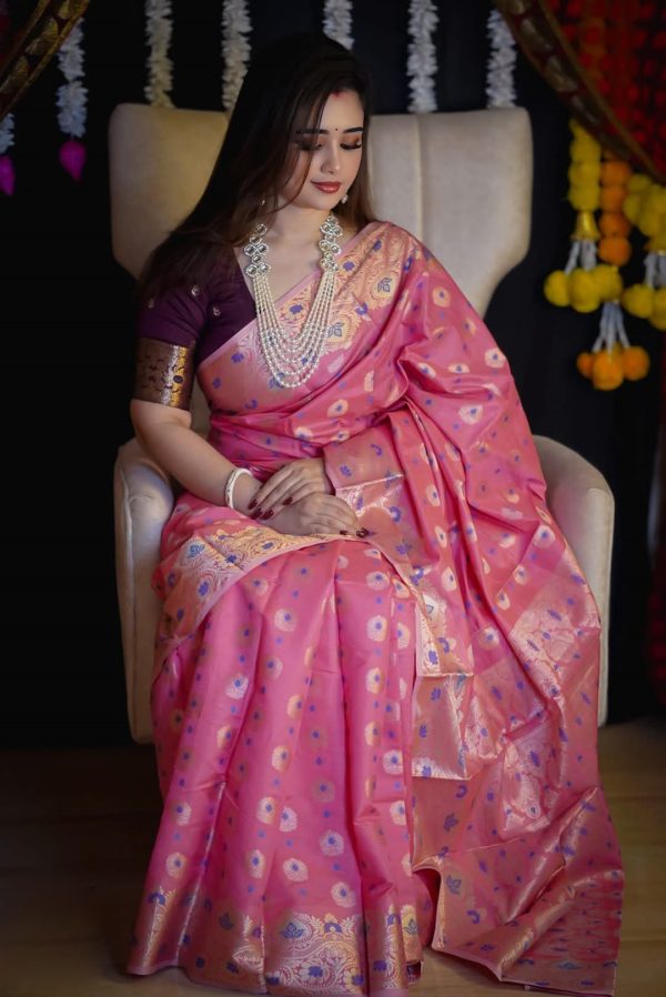 Soft Silk Katan Sharee - Image 4