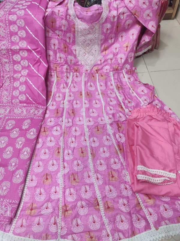 Kurti Gown Three piece - Image 5
